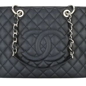 Chanel Black Quilted Leather Tote Bag